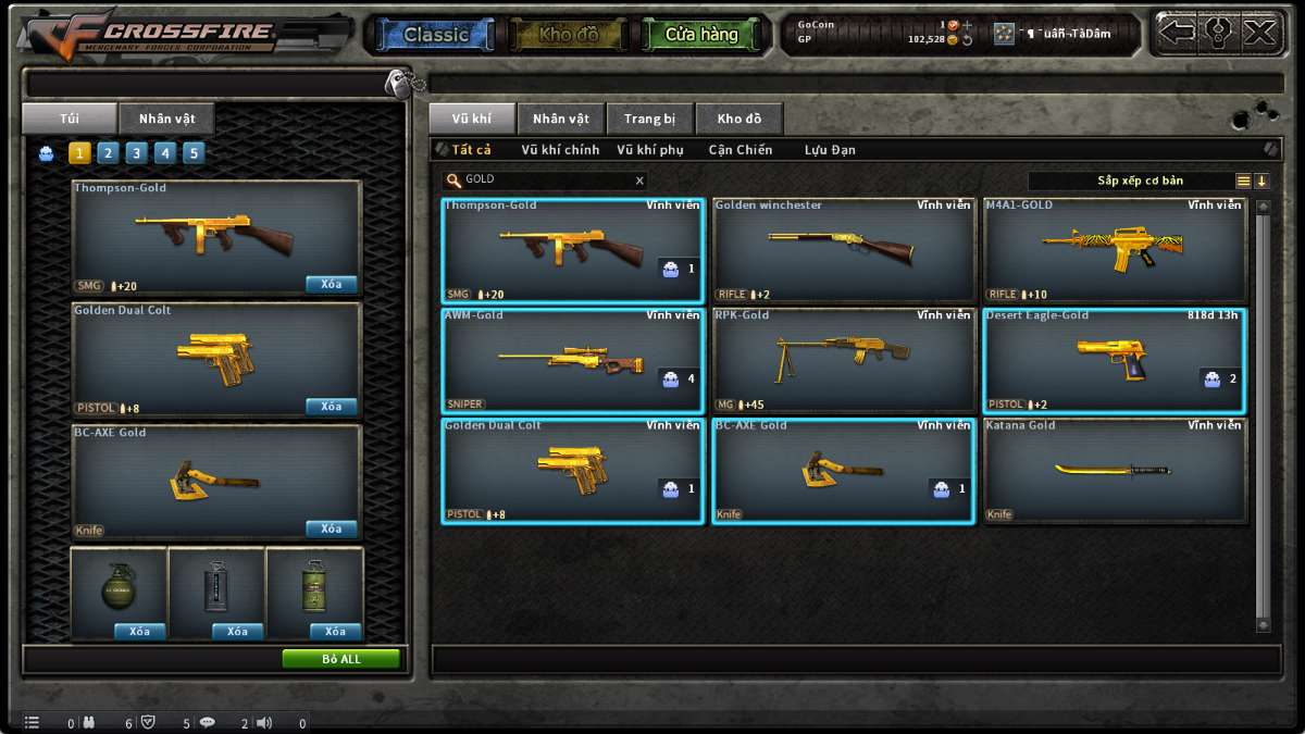 shop acc cf uy tin gia re